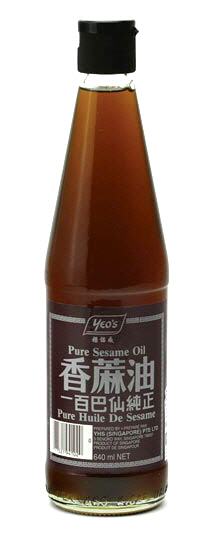 Sesam Öl aus geröstetem Sesam Samen